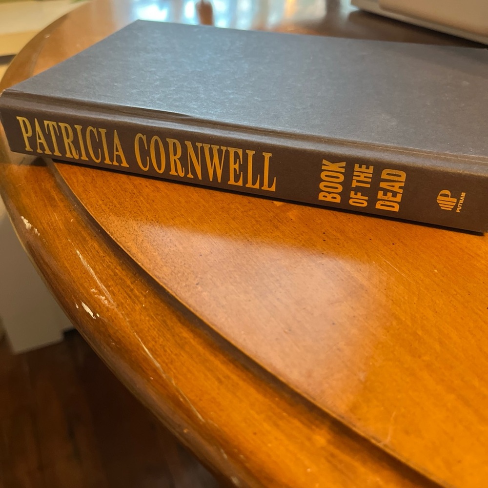 Hardcover Book "Book of the Dead" in Dark Brown with Gold Text